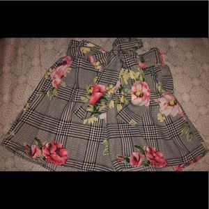 size s, checkered floral shorts,bought from a’gaci